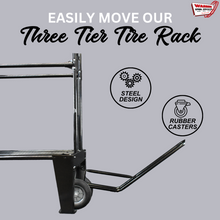 Tote Jack for 3 Tier Tire Storage Rack | Heavy-Duty Casters