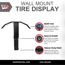 Wall Mount Tire Display | Professional Shop Hanger